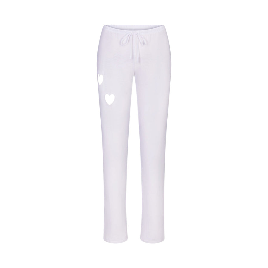 WORN IN JERSEY HEART STRAIGHT LEG PANT | SNOW