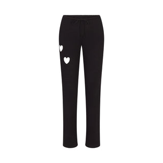 WORN IN JERSEY HEART STRAIGHT LEG PANT | WASHED ONYX