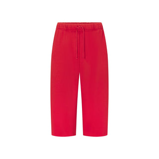 FLEECE LOUNGE MENS RELAXED LONG SHORT | WASHED RED