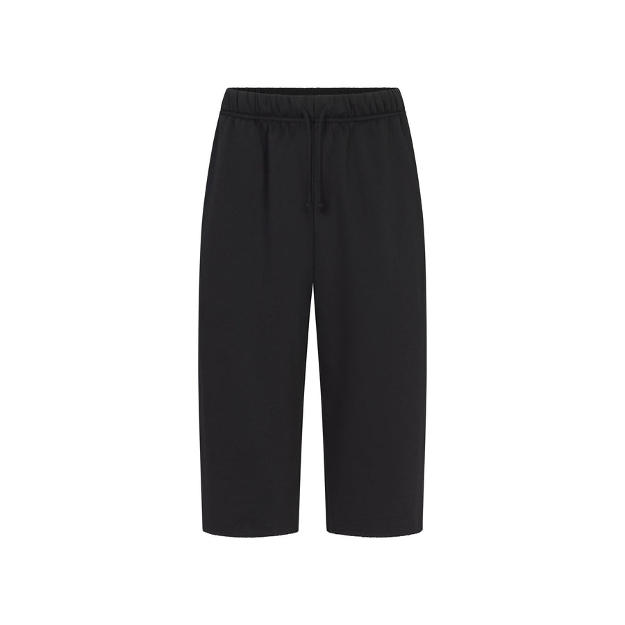 FLEECE LOUNGE MENS RELAXED LONG SHORT | WASHED ONYX
