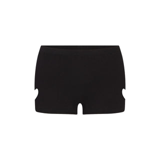 WORN IN JERSEY HEART MICRO SHORT | WASHED ONYX
