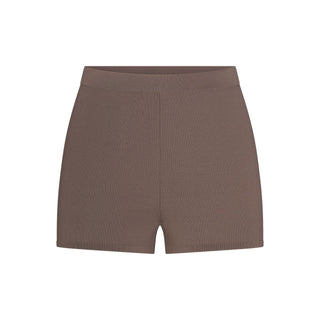 REFINED KNIT HIGH-WAISTED SHORT | AMETHYST
