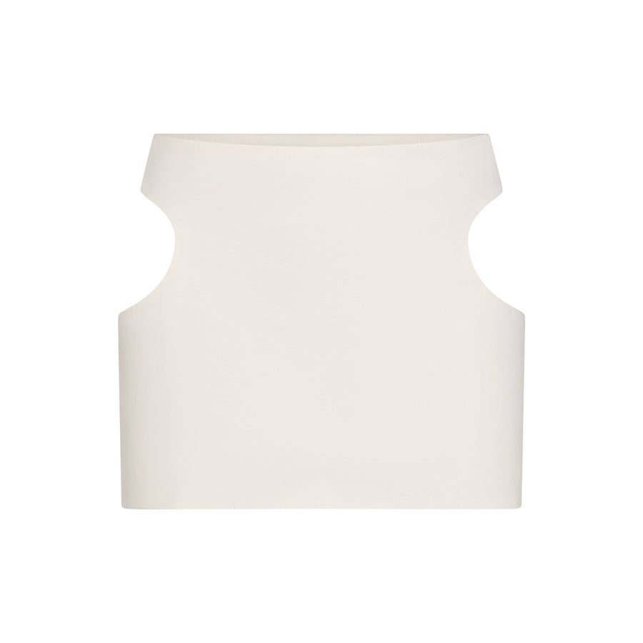 COTTON JERSEY CUT OUT MINI SKIRT | MARBLE