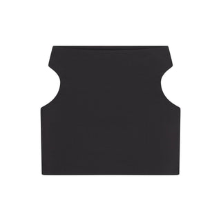 COTTON JERSEY CUT OUT MINI SKIRT | SOOT