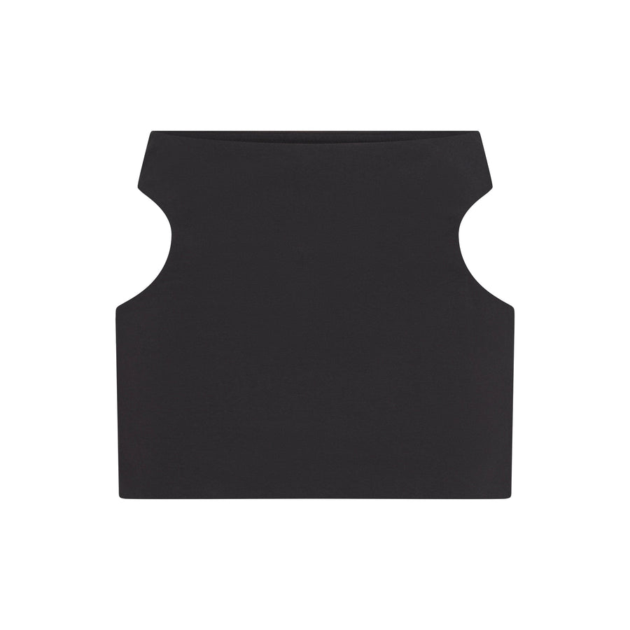COTTON JERSEY CUT OUT MINI SKIRT | SOOT