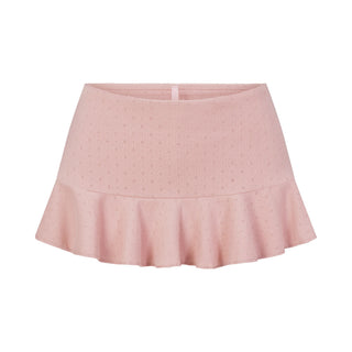 HEAVY POINTELLE MINI SKORT | MORGANITE