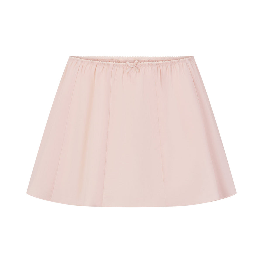 POPLIN APPAREL MINI SKIRT | DUSTY PINK