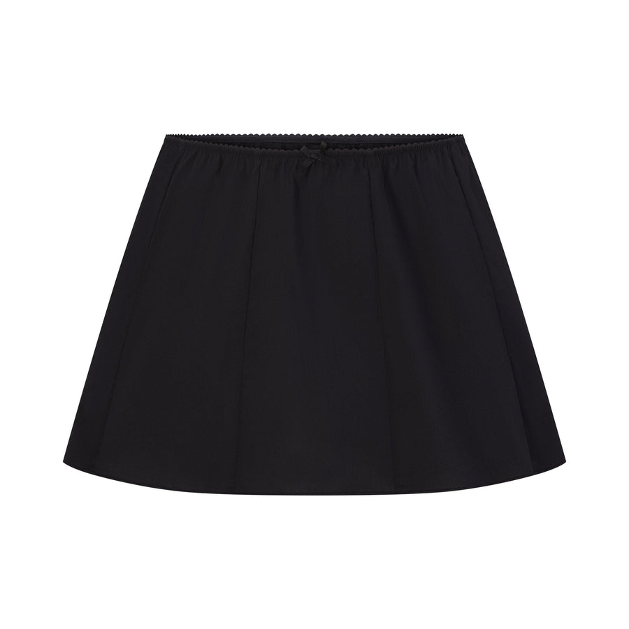 POPLIN APPAREL MINI SKIRT | ONYX