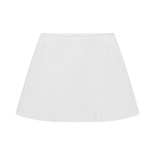 POPLIN APPAREL MINI SKIRT | SNOW