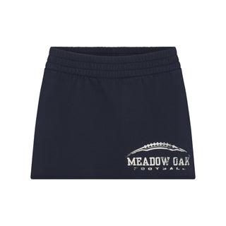 BOYFRIEND FLEECE MINI SKIRT | NAVY MEADOW OAK
