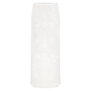 LACE COVER-UPS LONG SKIRT | SNOW