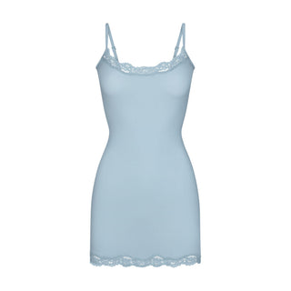FITS EVERYBODY LACE SLIP DRESS | DENIM