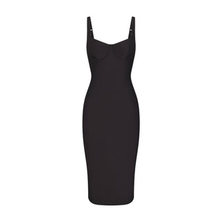 SKIMS BODY MIDI DRESS | ONYX
