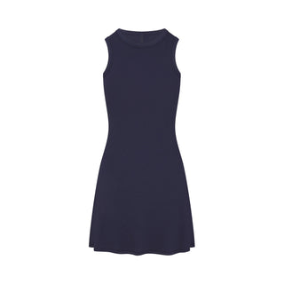 COTTON RIB TANK DRESS | NAVY