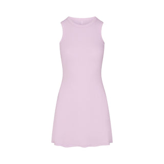 COTTON RIB TANK DRESS | SUGAR PLUM