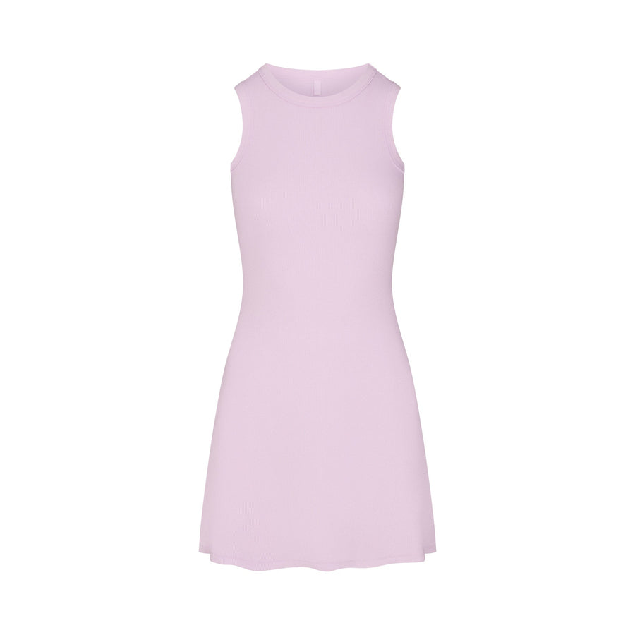 COTTON RIB TANK DRESS | SUGAR PLUM