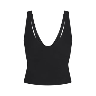 NikeSKIMS STUDIO STRETCH PLUNGE TANK | OBSIDIAN