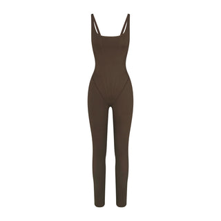 NikeSKIMS MATTE CORSET 29" ONE PIECE | DARK SEPIA