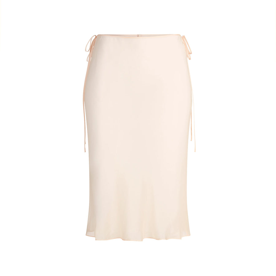 SKIMS ROMANCE TIE SIDE MIDI SKIRT | PRIMROSE