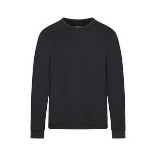 SKIMS COTTON MENS CLASSIC LONG SLEEVE T-SHIRT | ONYX