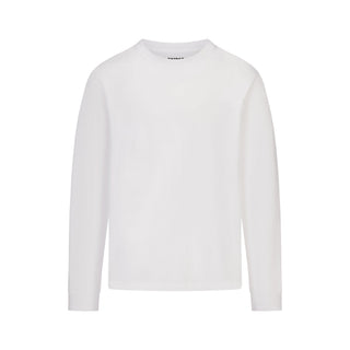 HEAVYWEIGHT COTTON MENS RELAXED LONG SLEEVE T-SHIRT | CHALK