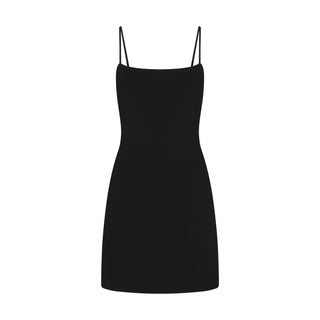 REFINED KNIT MINI DRESS | OBSIDIAN