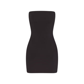 COTTON JERSEY MINI TUBE DRESS | SOOT