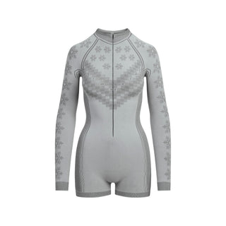 SKIMS FIRST LAYERS HALF ZIP ONESIE | MIRROR WINTER FAIR ISLE