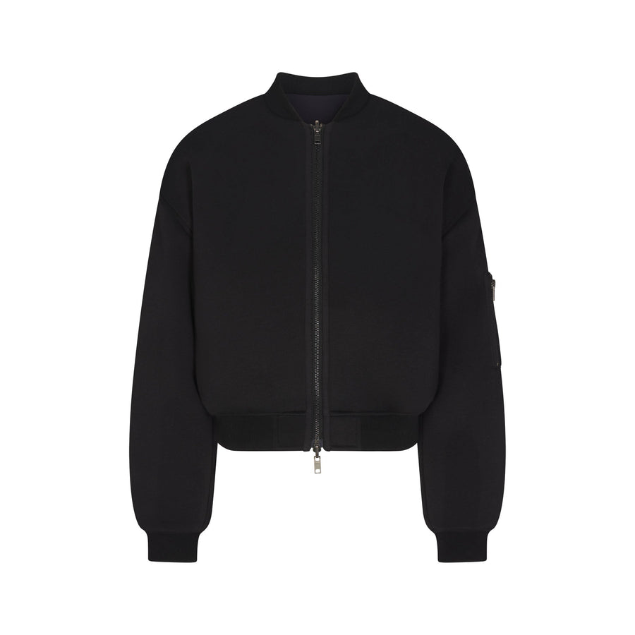 NEOPRENE OUTERWEAR REVERSIBLE BOMBER JACKET | OBSIDIAN