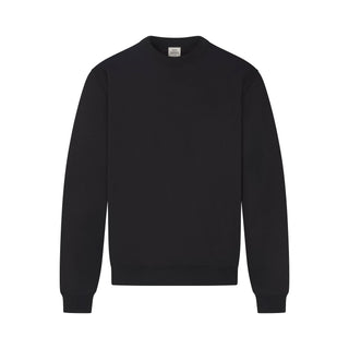 FLEECE LOUNGE MENS RELAXED HIGH CREWNECK | WASHED ONYX