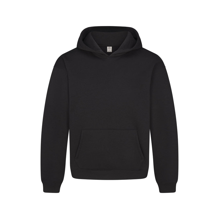 FLEECE LOUNGE MENS RELAXED HOODIE | WASHED ONYX