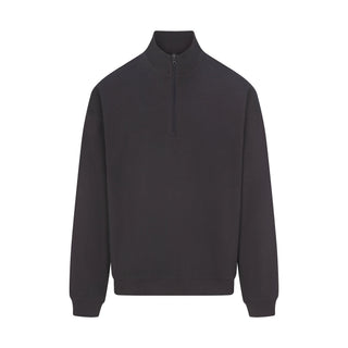 JERSEY LOUNGE MENS RELAXED QUARTER ZIP PULLOVER | ASH