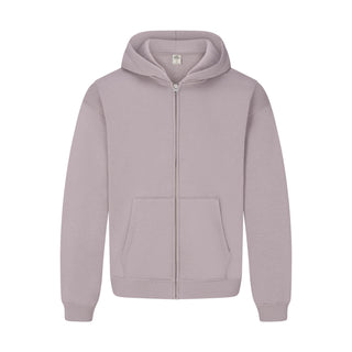 FLEECE LOUNGE MENS RELAXED ZIP UP HOODIE | SHADOW