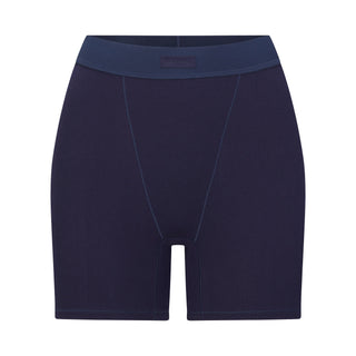 COTTON RIB BOXER | NAVY