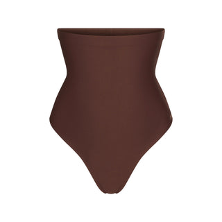 SKIMS BODY CORE SCULPT HIGH-WAISTED THONG | COCOA