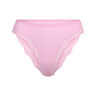 FITS EVERYBODY LACE TANGA | BUBBLE GUM TONAL