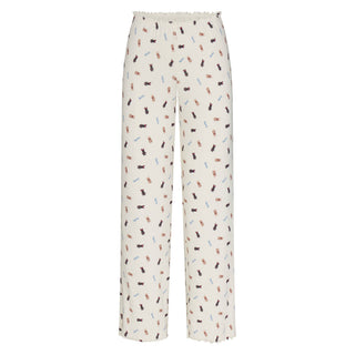 LOGO POINTELLE STRAIGHT LEG PANT | MARBLE TOSSED BUNNY