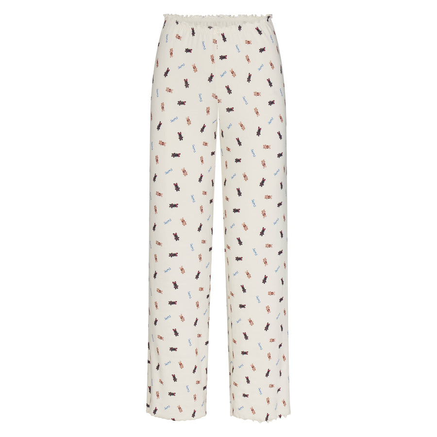 LOGO POINTELLE STRAIGHT LEG PANT | MARBLE TOSSED BUNNY