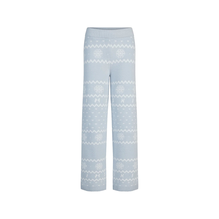 COZY LIGHT PANT | ZEN BLUE HEART FAIR ISLE