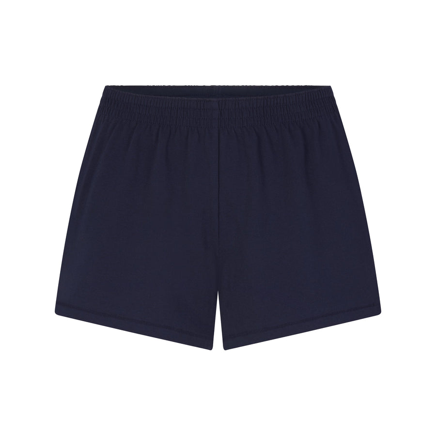 COTTON JERSEY LOOSE SHORT | NAVY
