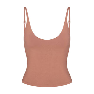 SMOOTH LAYERS SCOOP NECK CAMI | NUTMEG