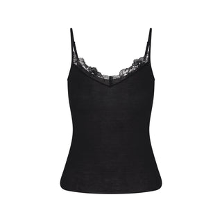 SHEER MODAL LACE CAMI | ONYX