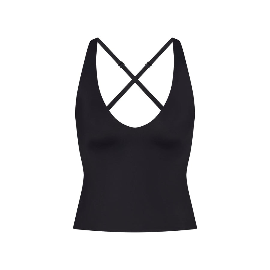 NikeSKIMS SHINE V-NECK TANK | OBSIDIAN