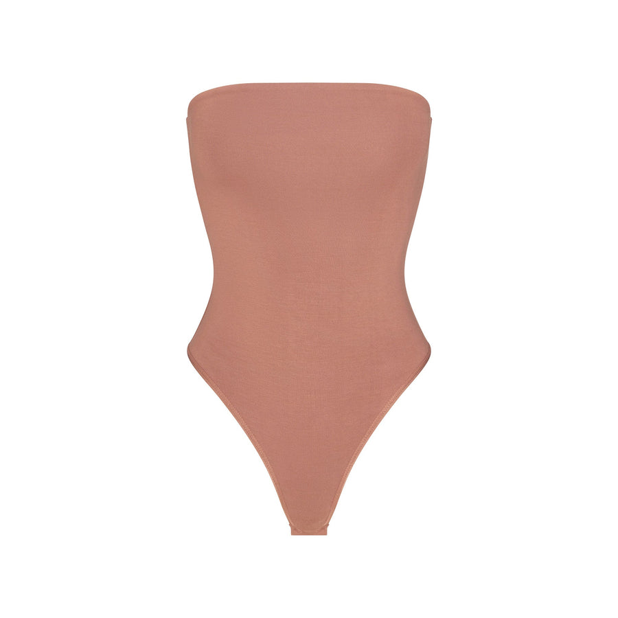 SMOOTH LAYERS STRAPLESS BODYSUIT | NUTMEG