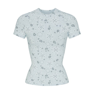 COTTON JERSEY T-SHIRT | POWDER BLUE BANDANA