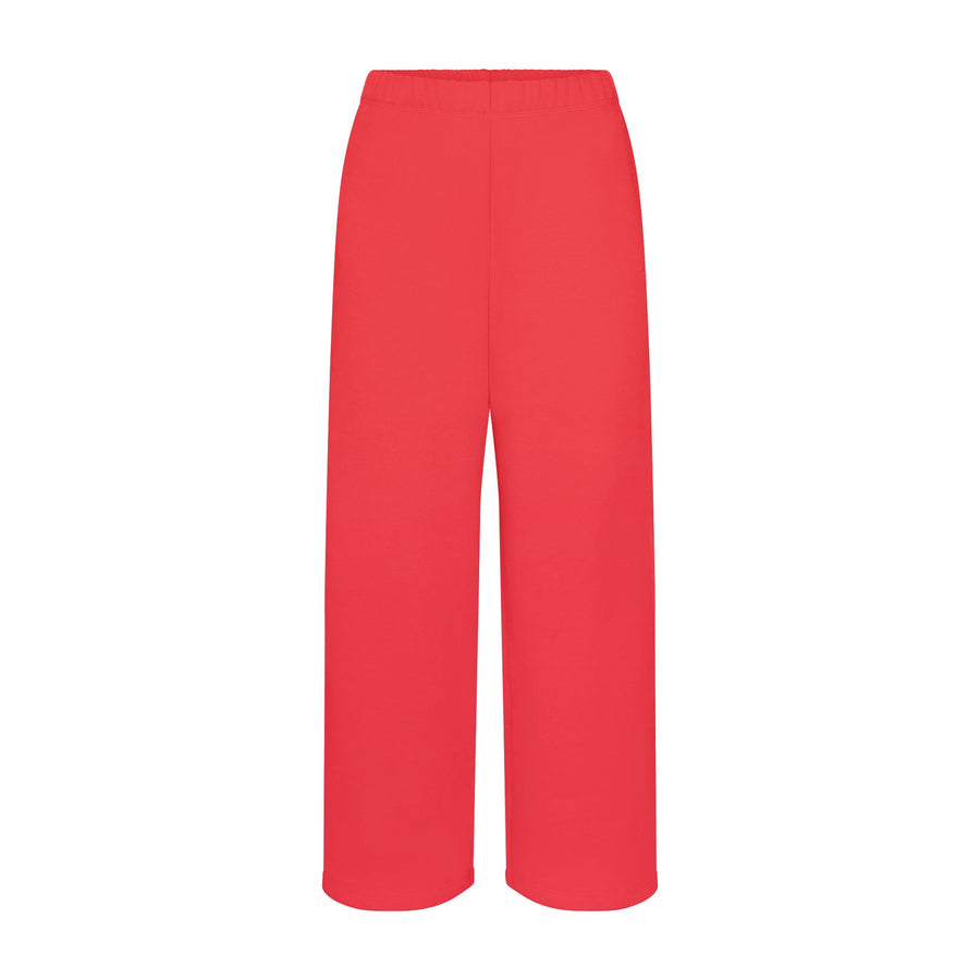 COTTON FLEECE CLASSIC STRAIGHT LEG PANT | WASHED RED