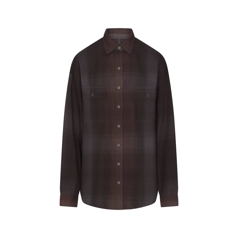WASHED FLANNEL OVERSIZED SHIRT | PHOENIX SHADOW PLAID