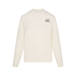 SKIMS FOR TEAM USA WORN IN JERSEY OLYMPIC LONG SLEEVE T-SHIRT | ECRU