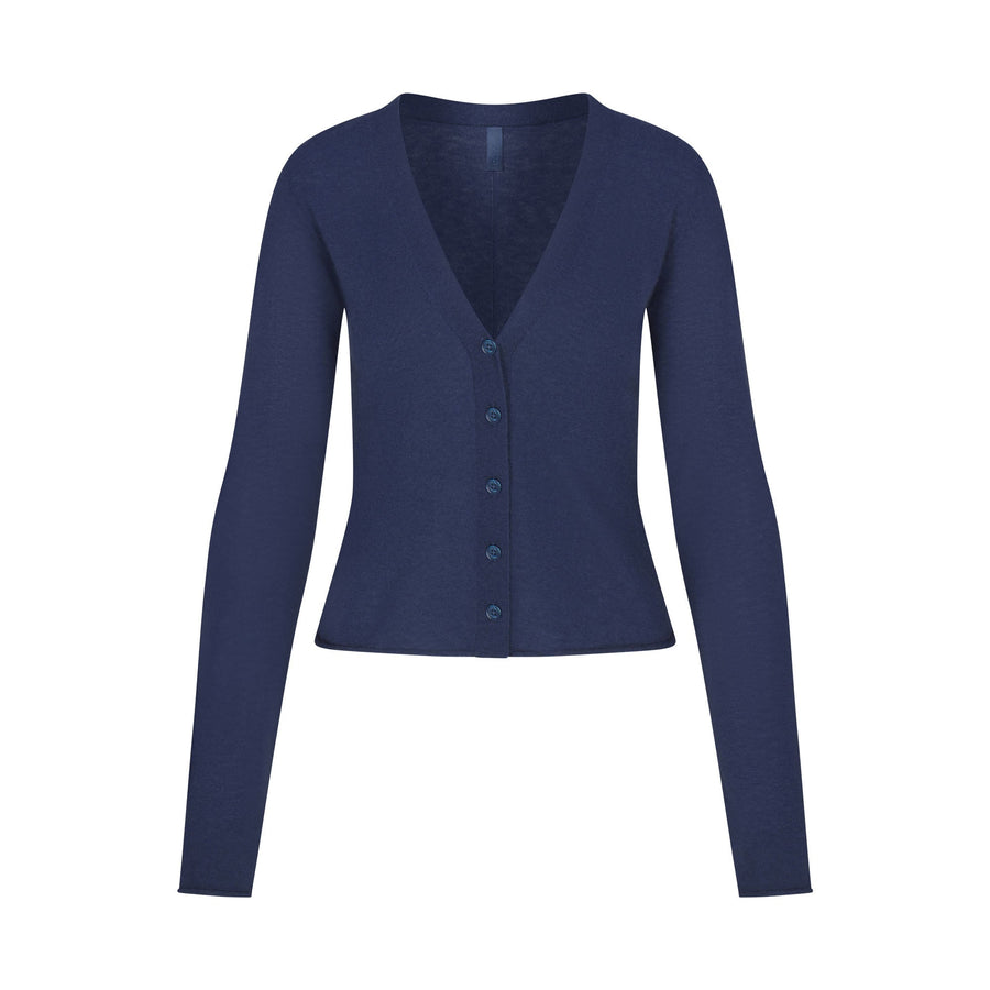 FEATHERWEIGHT CASHMERE CARDIGAN | INDIGO