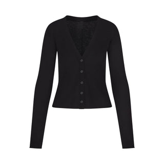 FEATHERWEIGHT CASHMERE CARDIGAN | ONYX